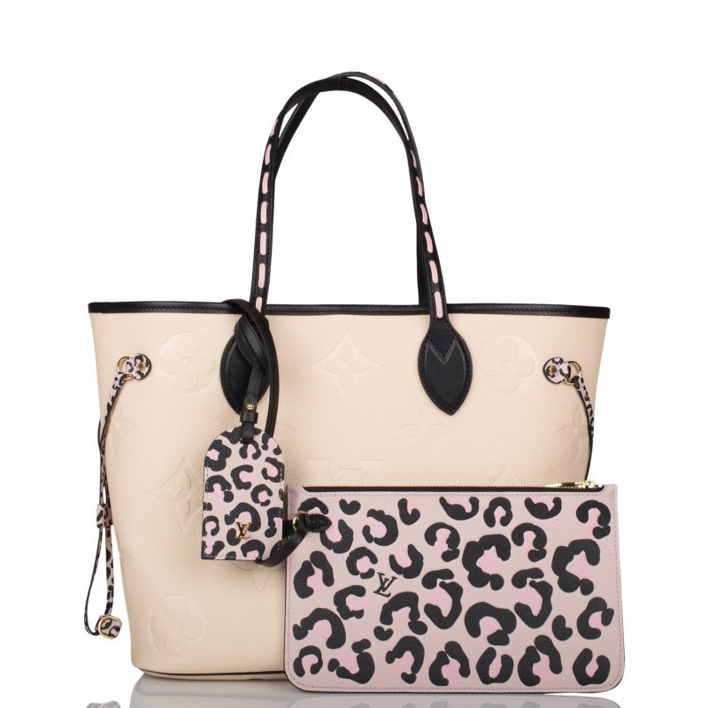 Louis Vuitton Cream Wild At Heart Giant Monogram Empreinte Neverfull MM - Image 10