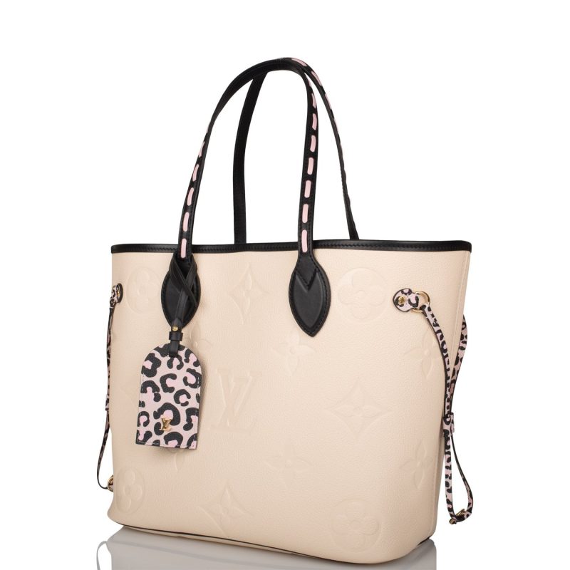Louis Vuitton Cream Wild At Heart Giant Monogram Empreinte Neverfull MM - Image 5