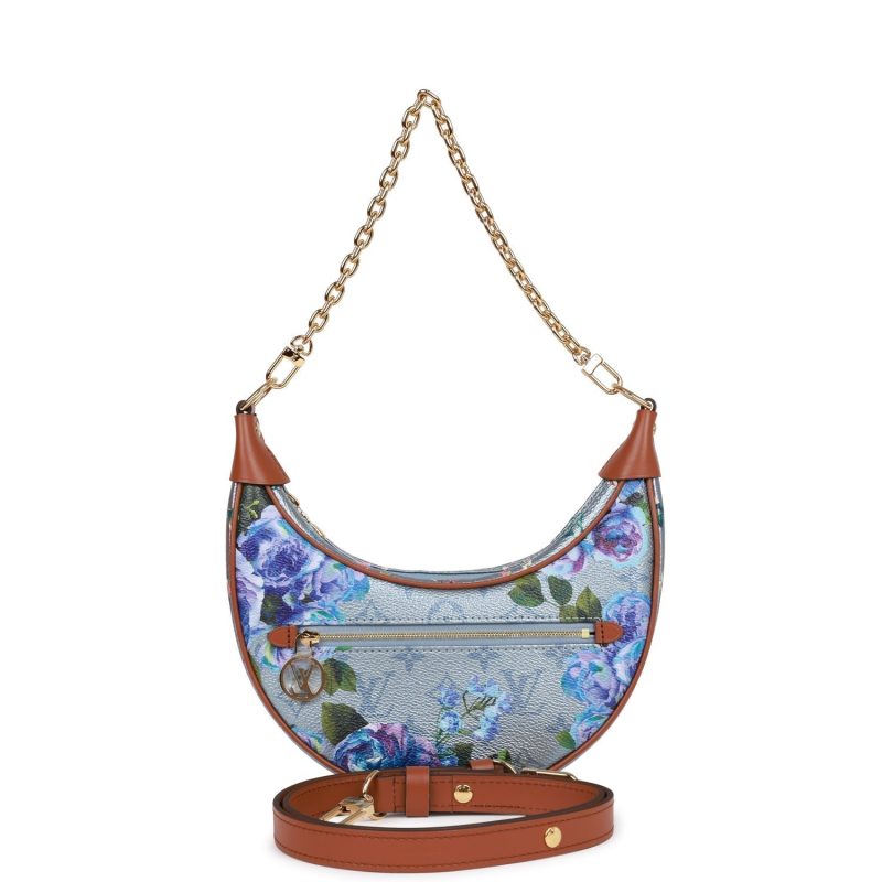 Louis Vuitton LV Garden Blue Metallic Monogram Loop Bag - Image 9