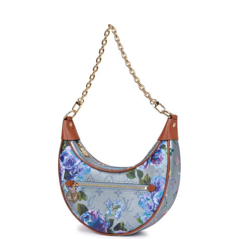 Louis Vuitton LV Garden Blue Metallic Monogram Loop Bag - Image 3