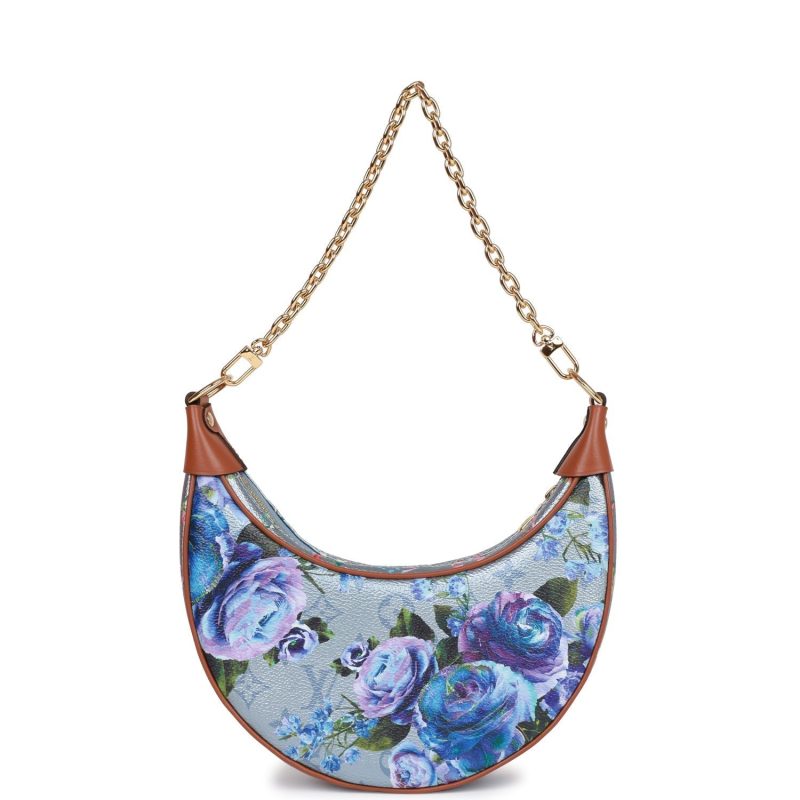 Louis Vuitton LV Garden Blue Metallic Monogram Loop Bag - Image 5