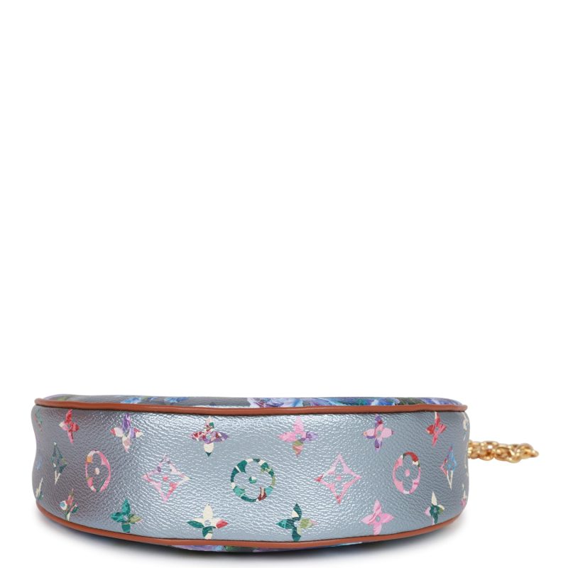Louis Vuitton LV Garden Blue Metallic Monogram Loop Bag - Image 6