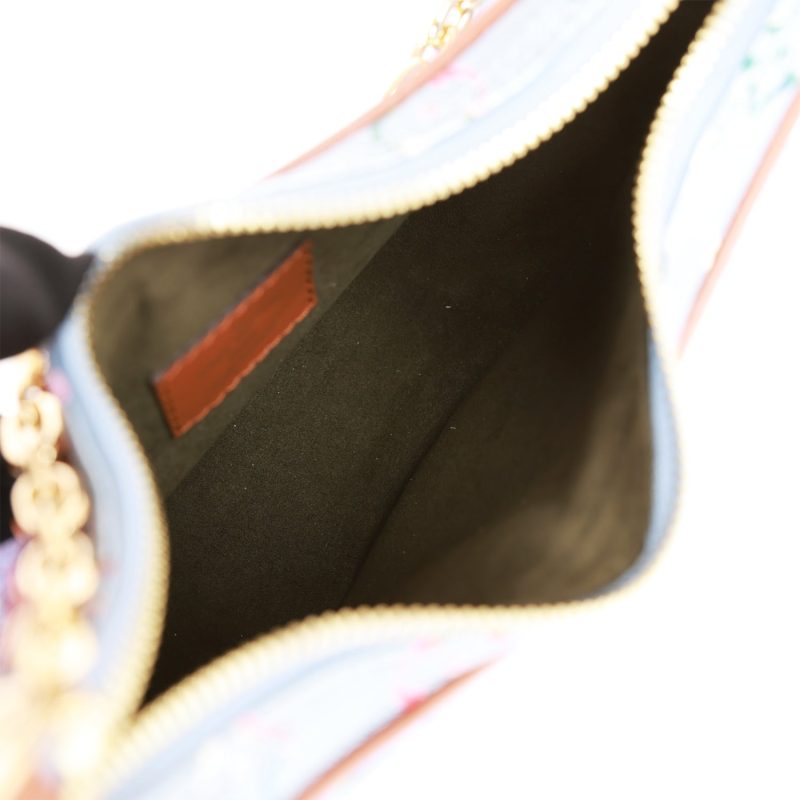 Louis Vuitton LV Garden Blue Metallic Monogram Loop Bag - Image 7