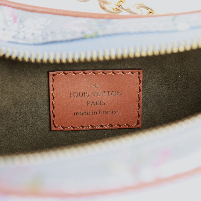 Louis Vuitton LV Garden Blue Metallic Monogram Loop Bag - Image 8