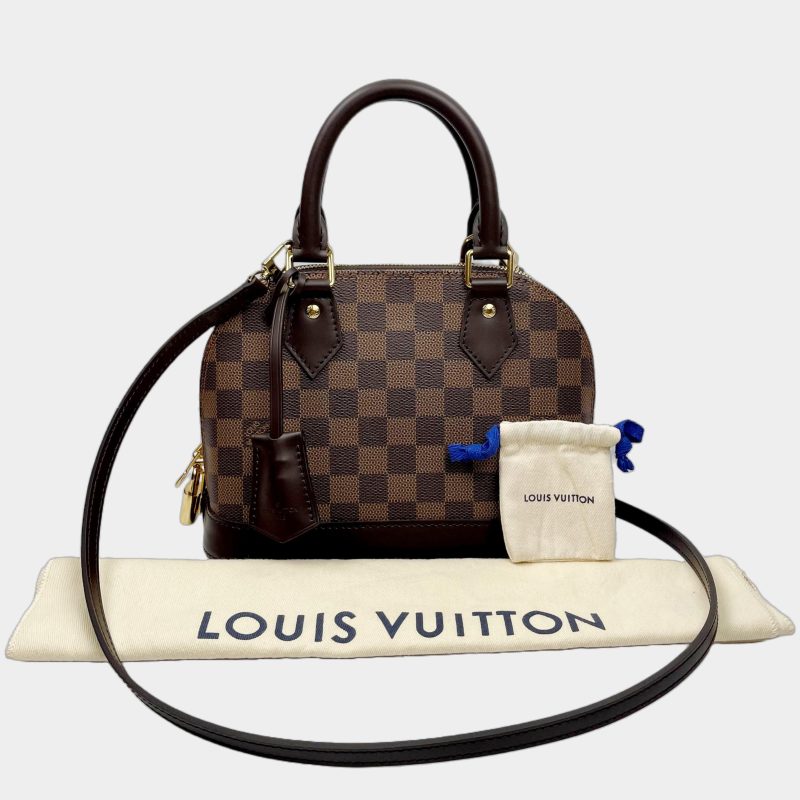 Louis Vuitton Damier Alma Hand Bag Brown N51131 - Image 11