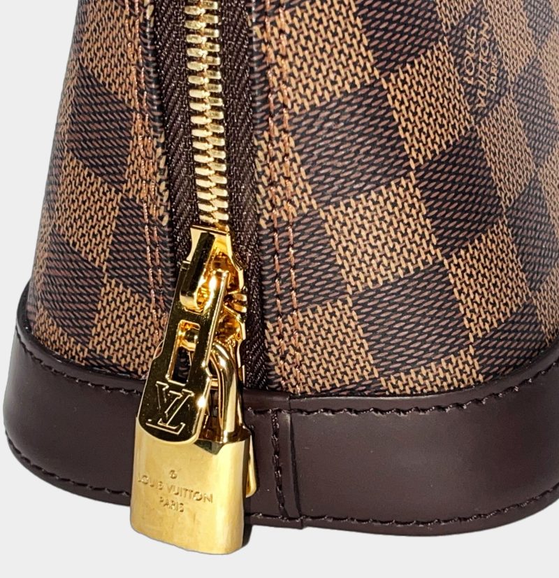 Louis Vuitton Damier Alma Hand Bag Brown N51131 - Image 4