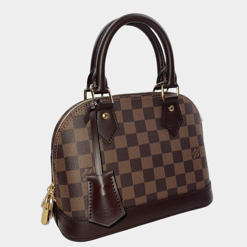 Louis Vuitton Damier Alma Hand Bag Brown N51131 - Image 2