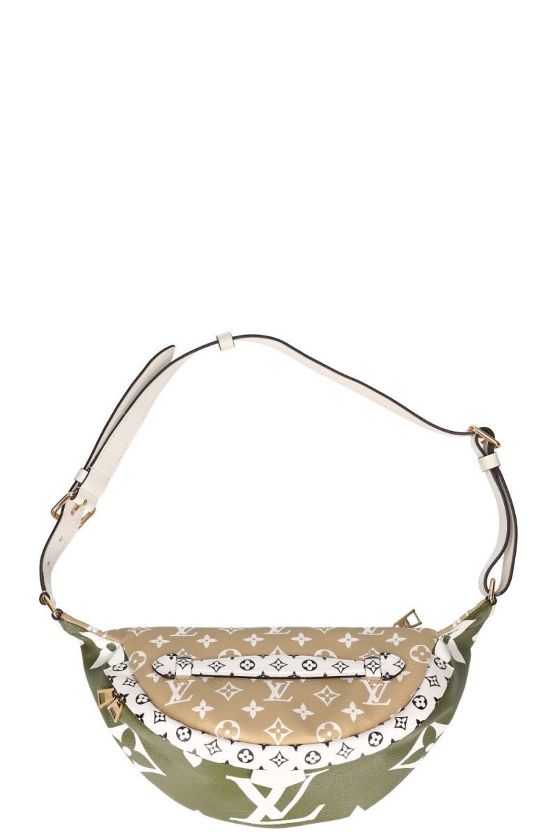 Louis Vuitton Bum Bag Monogram Empreinte Leather Cream Gold Chain Strap