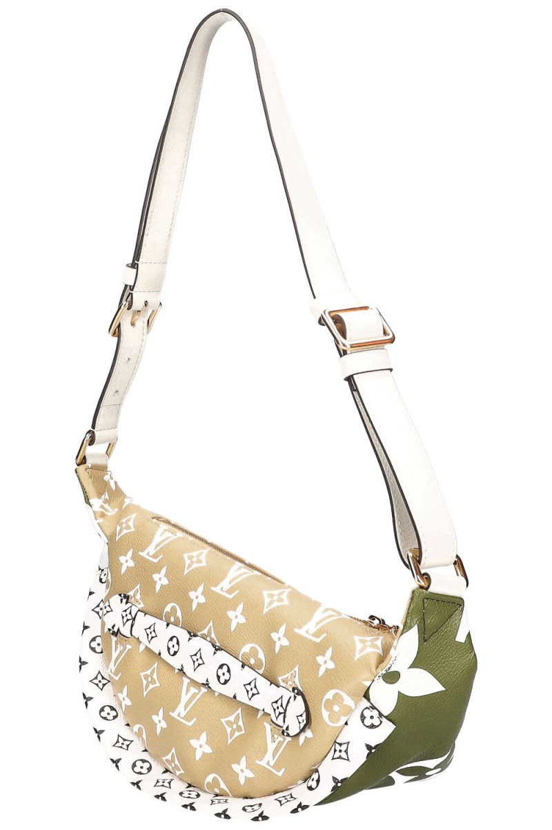 Louis Vuitton Bum Bag Monogram Empreinte Leather Cream Gold Chain Strap - Image 4