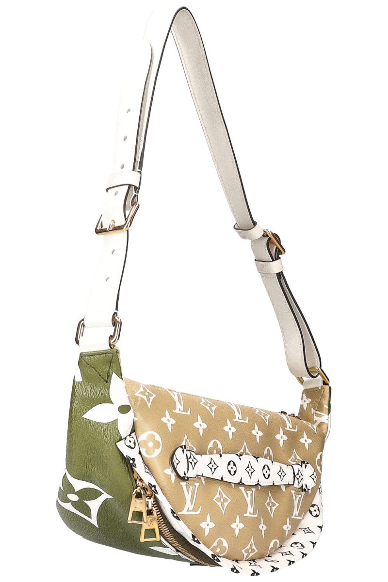 Louis Vuitton Bum Bag Monogram Empreinte Leather Cream Gold Chain Strap - Image 3