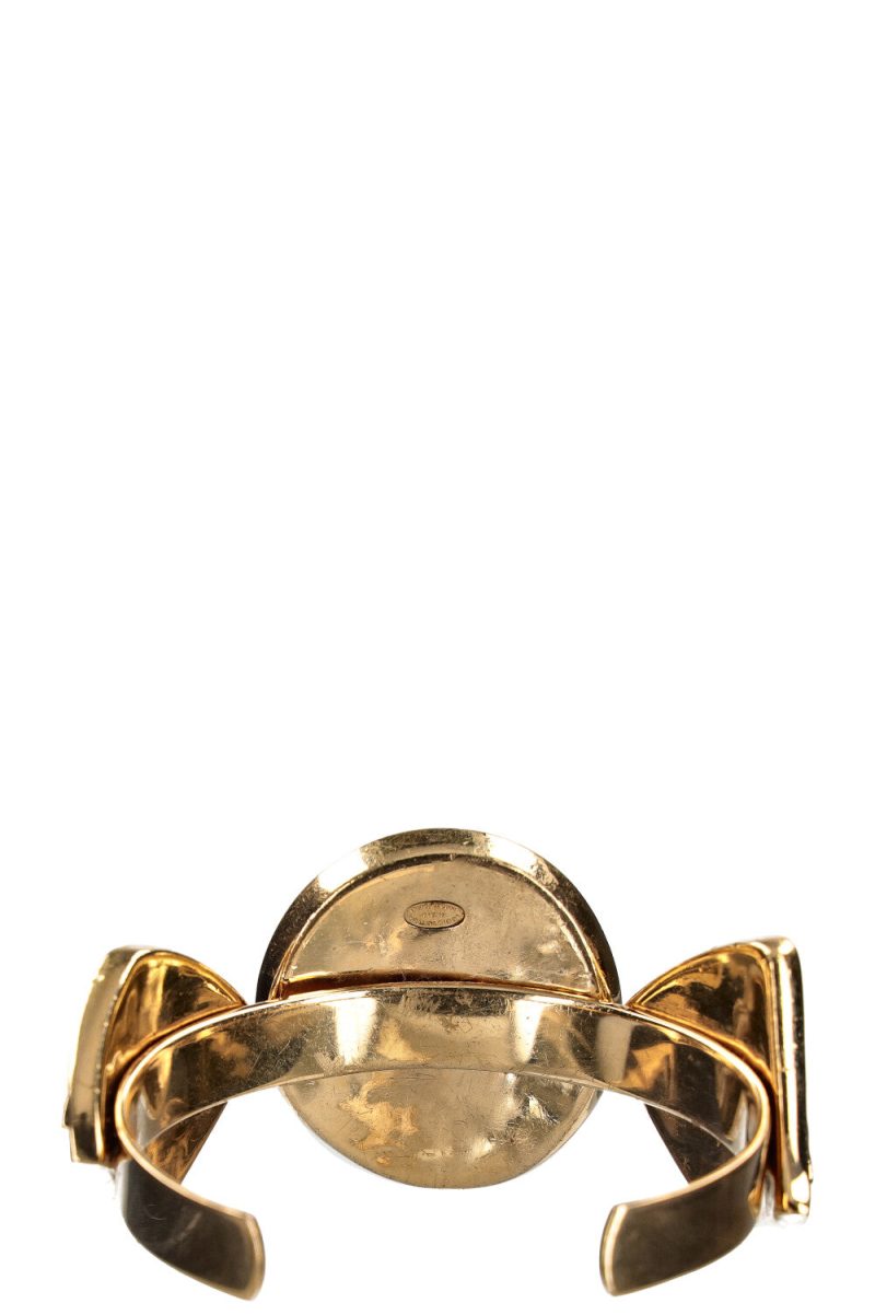 LOUIS VUITTON Bracelet Squared LV Strass Size L Silver MP2694 Metal・Rhinestone - Image 8
