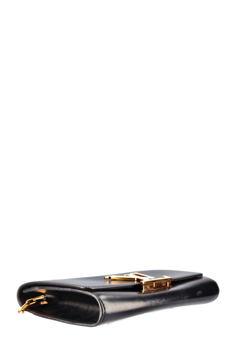 LOUIS VUITTON Chain Louise Bag GM Black - Image 9