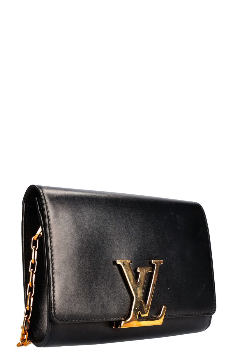 LOUIS VUITTON Chain Louise Bag GM Black - Image 3