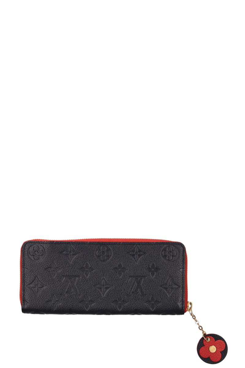 Louis Vuitton Clemence Wallet Monogram Empreinte Leather Noir - Image 2