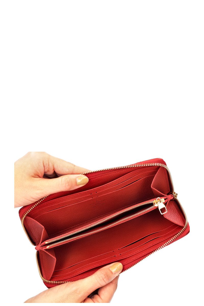 Louis Vuitton Clemence Wallet Monogram Empreinte Leather Noir - Image 3