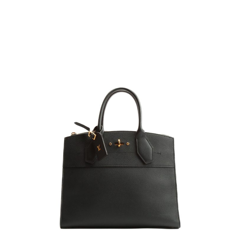 LOUIS VUITTON City Steamer MM - Leather Black - Image 3