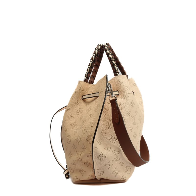 LOUIS VUITTON Girolata Beige Mahina w/Pouch - Image 6
