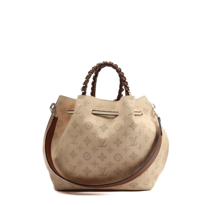 LOUIS VUITTON Girolata Beige Mahina w/Pouch - Image 3