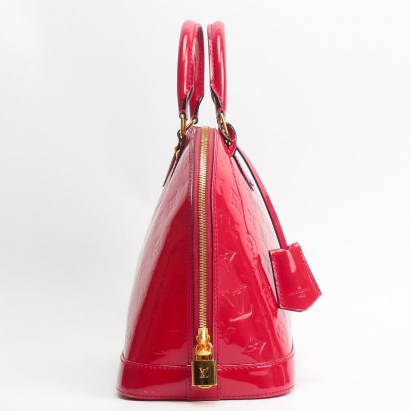 LOUIS VUITTON Monogram Vernis Alma MM Red - Image 2