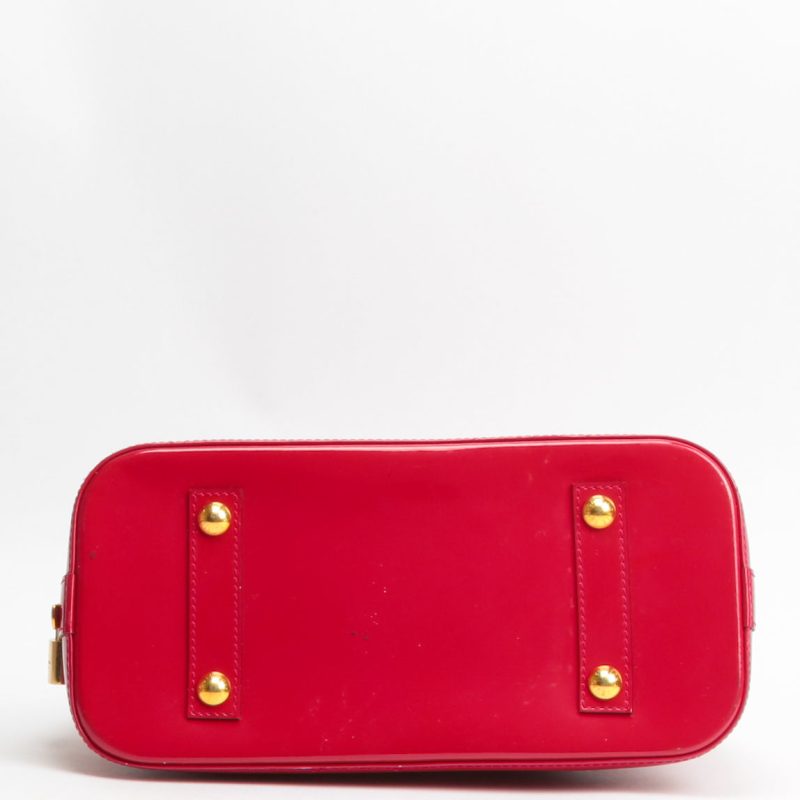LOUIS VUITTON Monogram Vernis Alma MM Red - Image 5
