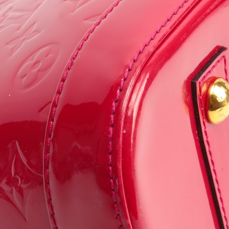 LOUIS VUITTON Monogram Vernis Alma MM Red - Image 7