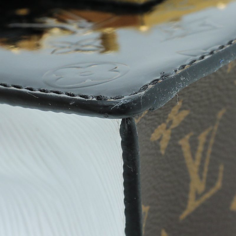 Louis Vuitton Bicolor Monogram/Calf Egg Souple Bag - Image 5