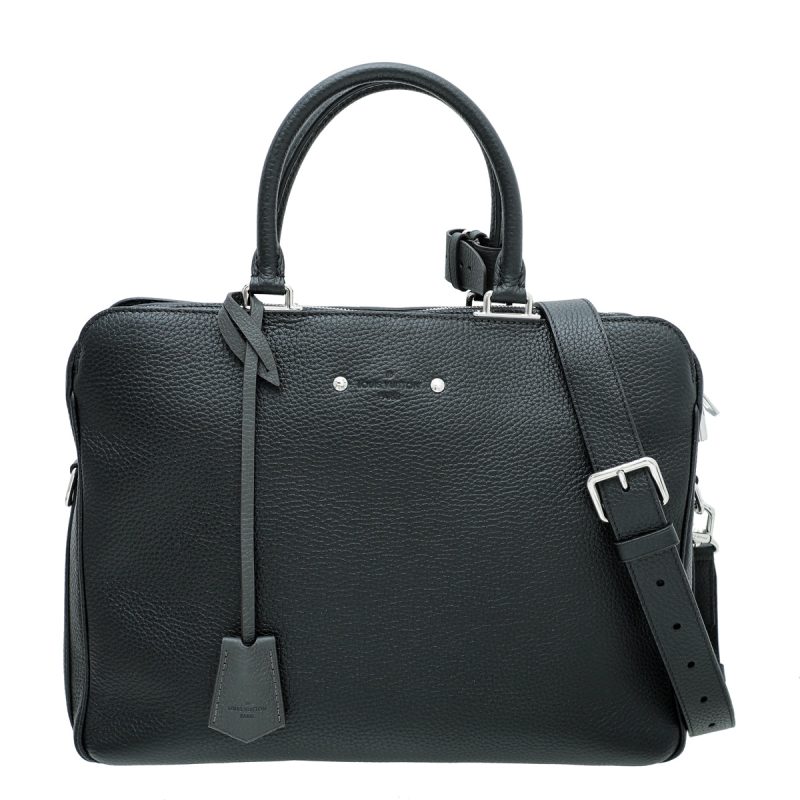 Louis Vuitton Black Beige Bicolor Monogram Empreinte Leather Speedy Bandouliere 25 [Clearance Sale]