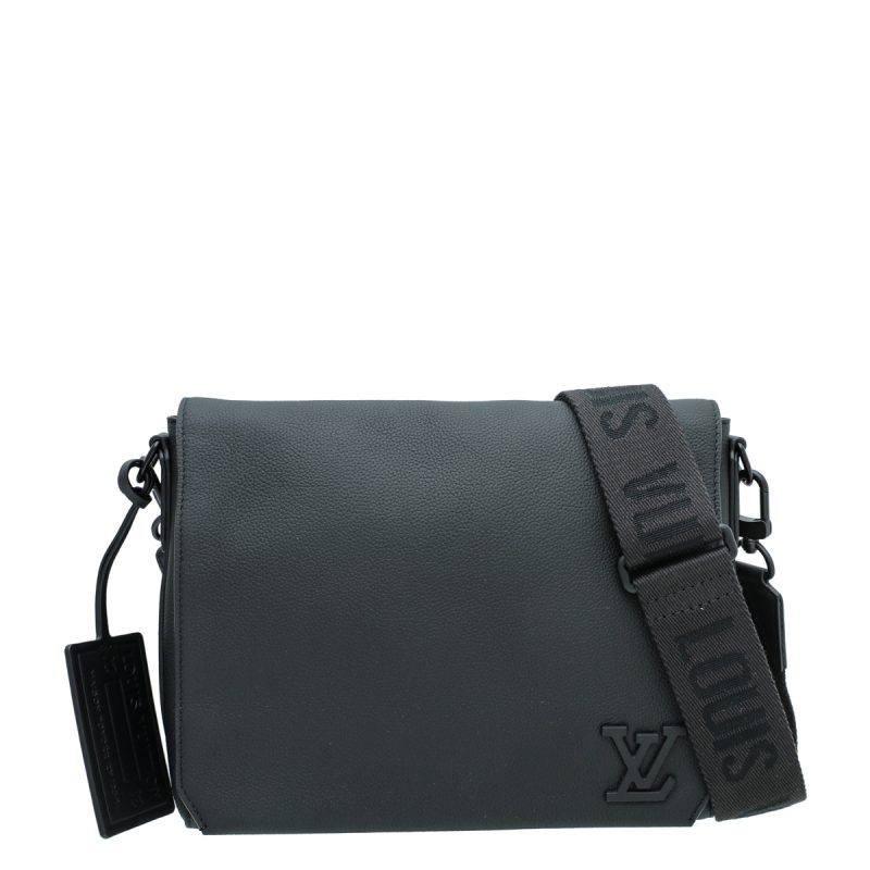 Louis Vuitton Black Aged Denim Monogram Neo Cabby GM Bag