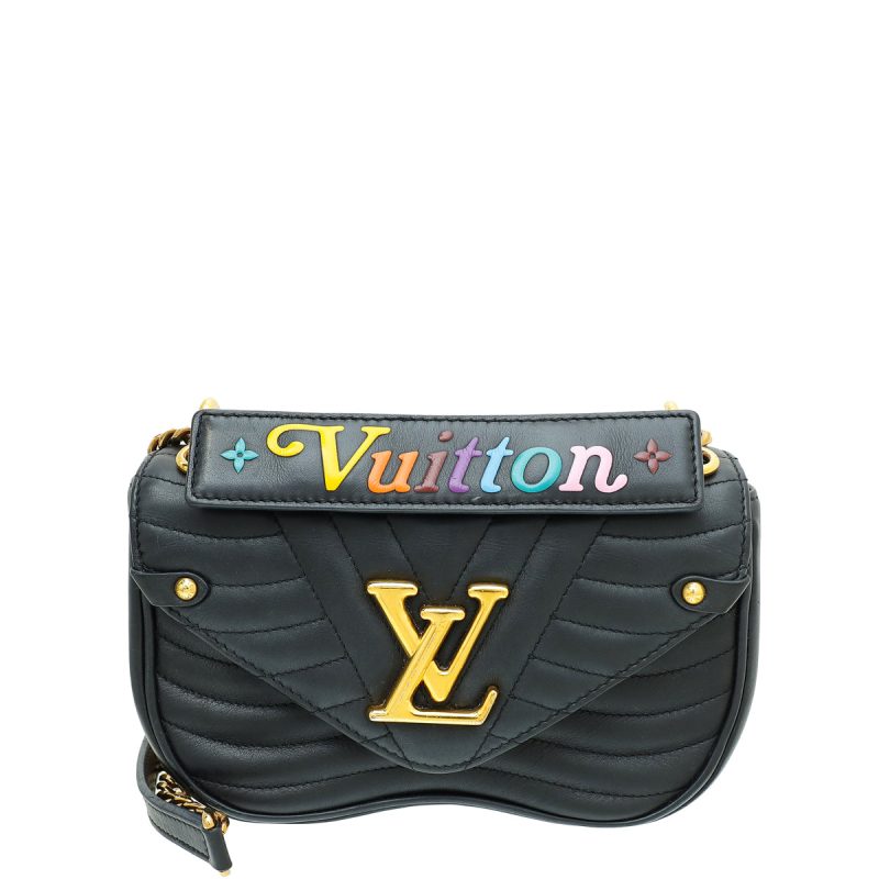 Louis Vuitton Black Open-Toe Buckle Heels, Size 36.5