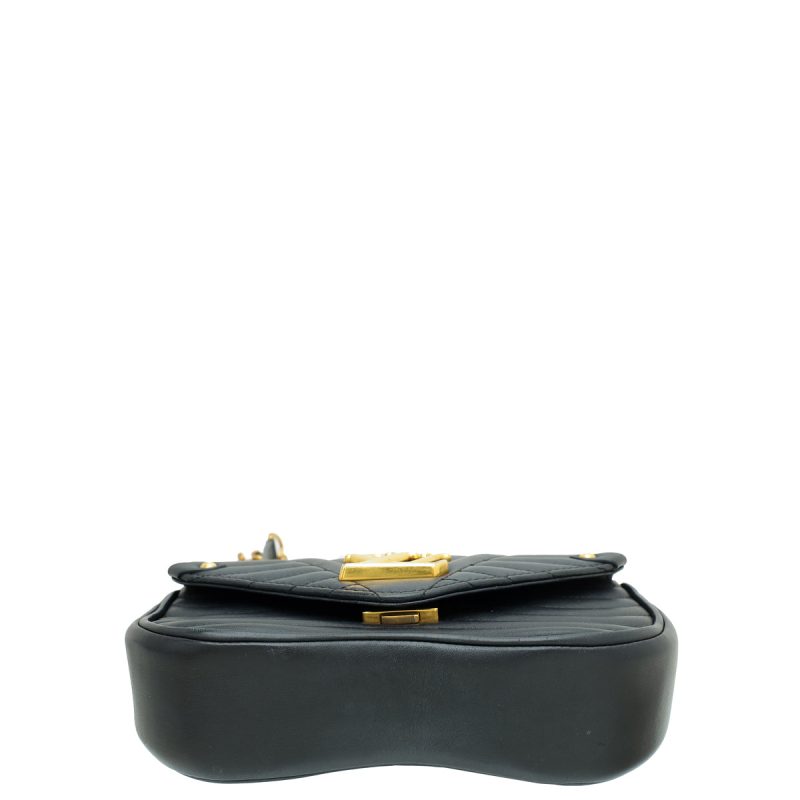 Louis Vuitton Black Open-Toe Buckle Heels, Size 36.5 - Image 3