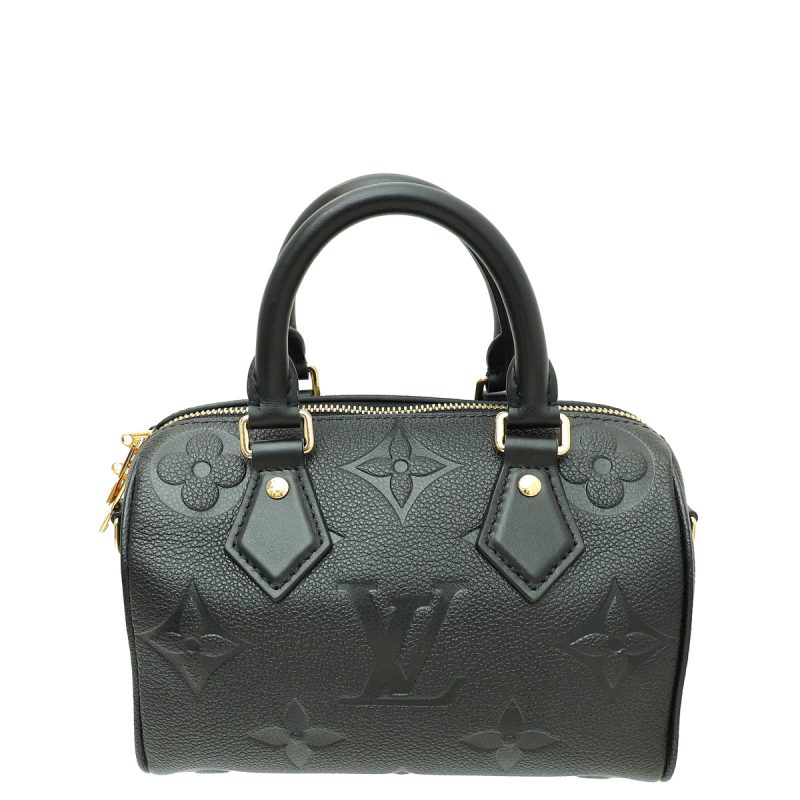 Louis Vuitton Black Monogram Empreinte Speedy Bandouliere 25 - Image 2