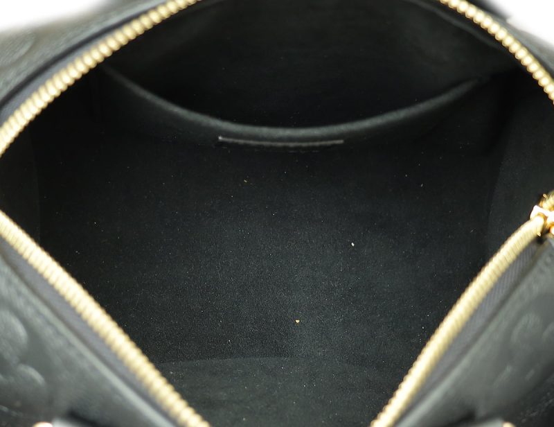 Louis Vuitton Black Monogram Empreinte Speedy Bandouliere 25 - Image 8