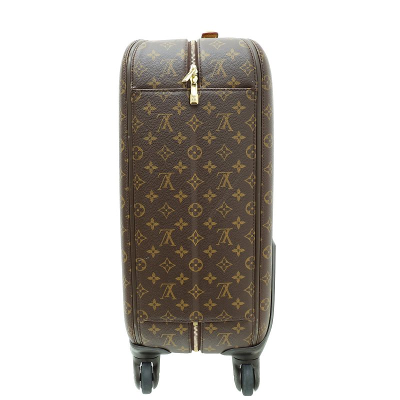 Louis Vuitton Brown Monogram Zipper Detail Hobo - Image 4