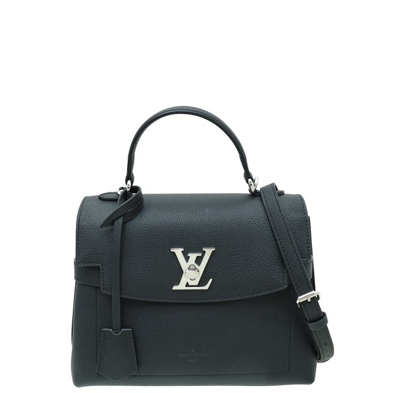 Louis Vuitton Black Lockme Hobo Handbag
