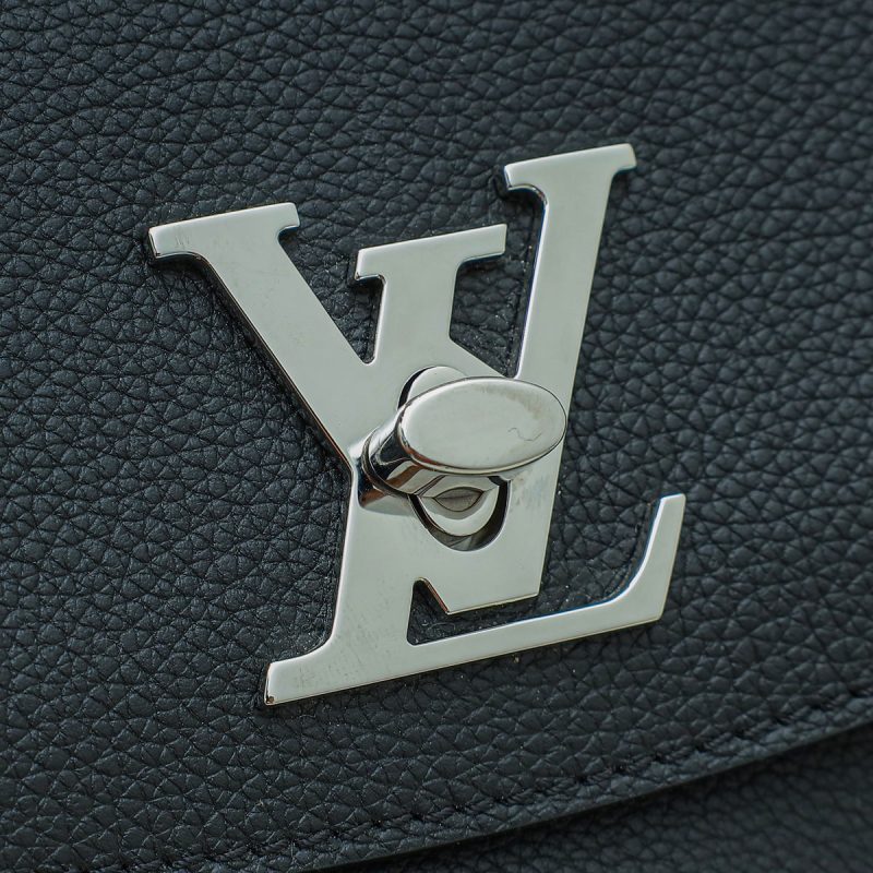 Louis Vuitton Black Lockme Hobo Handbag - Image 8