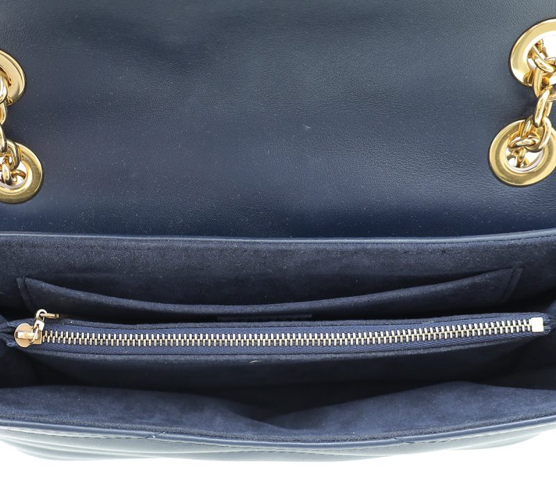 Louis Vuitton Blue Nuit Monogram Vernis Sarah Wallet - Image 9