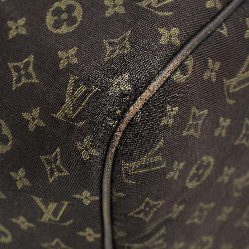 Louis Vuitton Brown Monogram Mini Lin Speedy 30 Bag - Image 4
