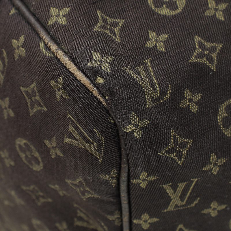 Louis Vuitton Brown Monogram Mini Lin Speedy 30 Bag - Image 5