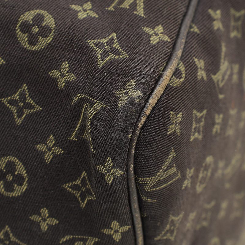 Louis Vuitton Brown Monogram Mini Lin Speedy 30 Bag - Image 6