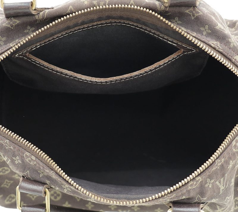 Louis Vuitton Brown Monogram Mini Lin Speedy 30 Bag - Image 8