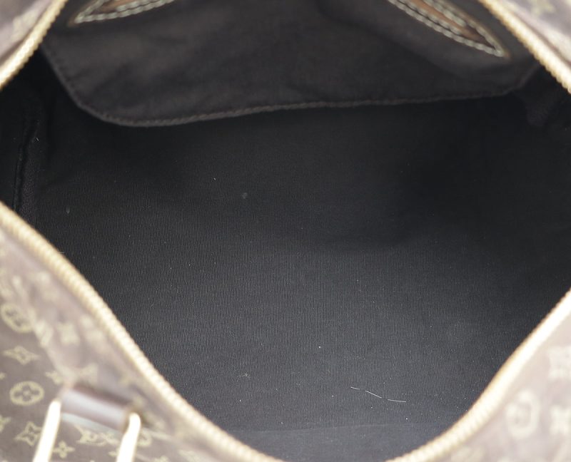 Louis Vuitton Brown Monogram Mini Lin Speedy 30 Bag - Image 9