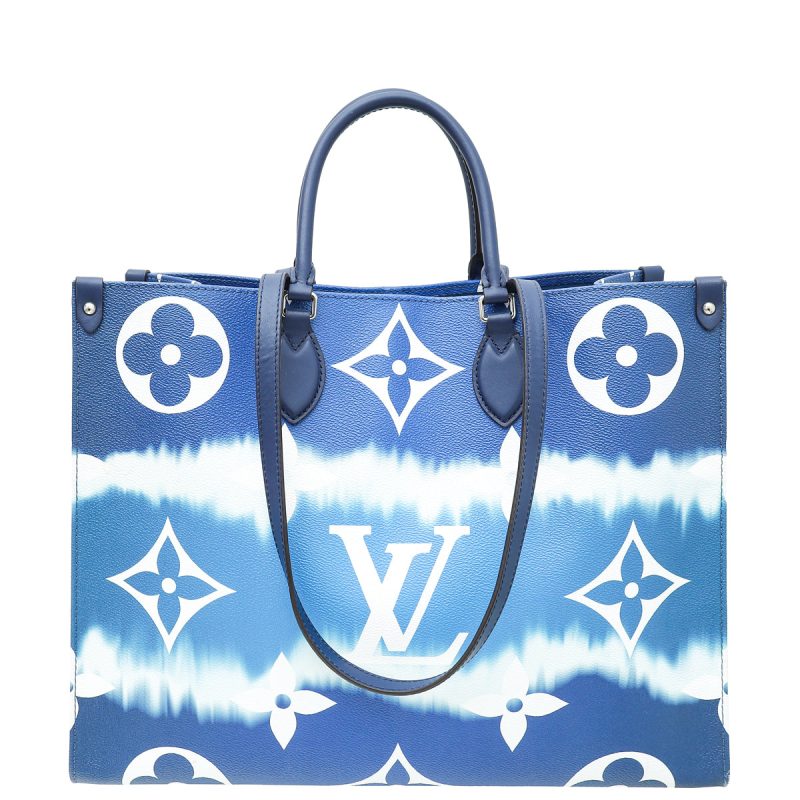 Louis Vuitton Blue Monogram Mini Lin Speedy Bandouliere 30 Bag
