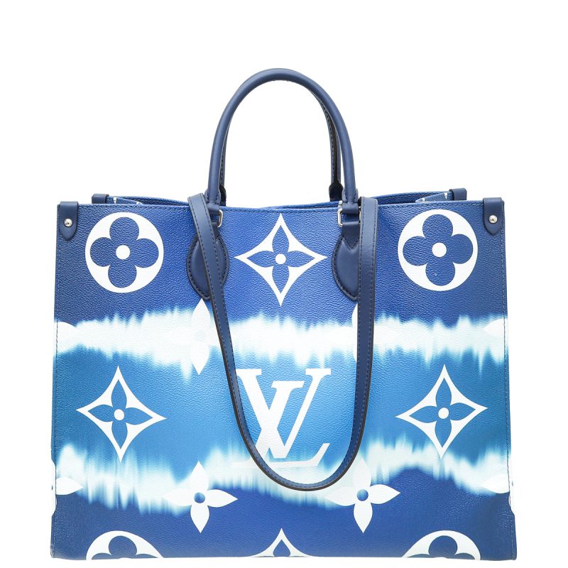 Louis Vuitton Blue Monogram Mini Lin Speedy Bandouliere 30 Bag - Image 2