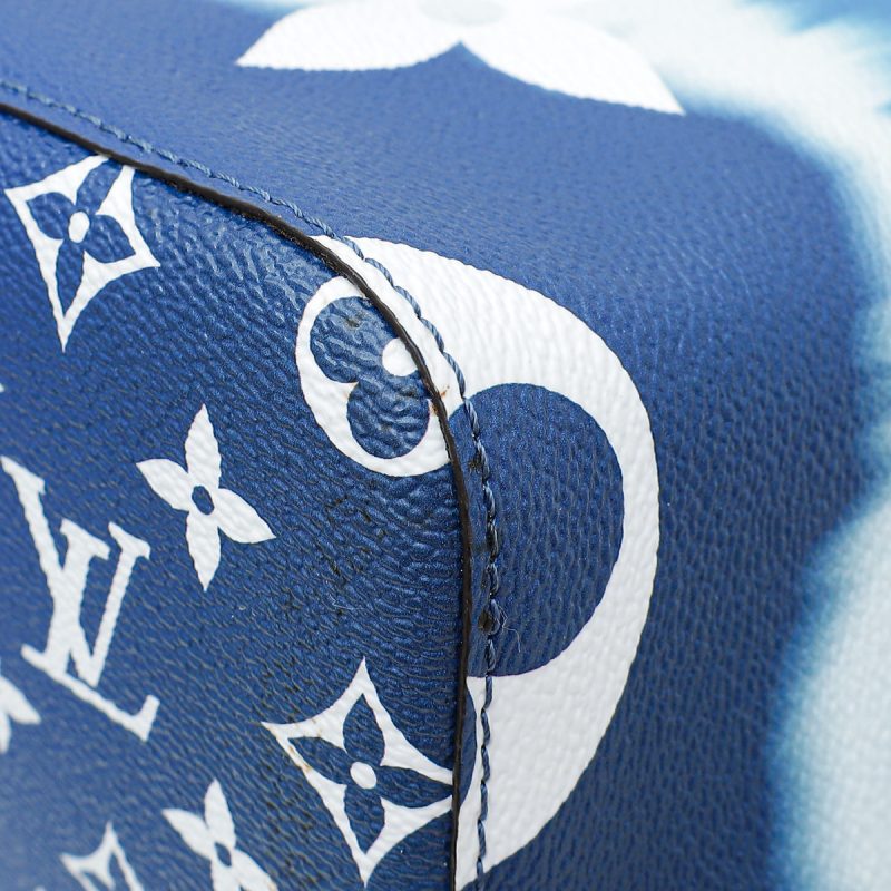 Louis Vuitton Blue Monogram Escale Speedy 3 Bandouliere Handbag - Image 4
