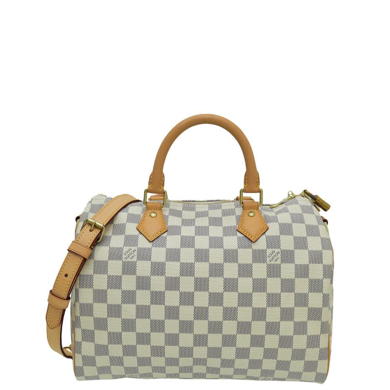 LOUIS VUITTON Damier Azur Speedy 30 Boston Bag