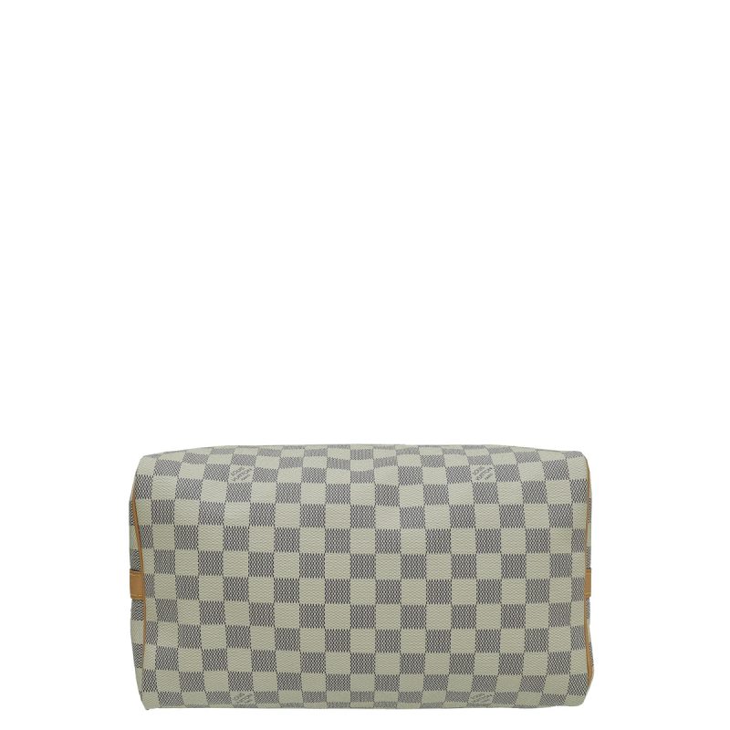 LOUIS VUITTON Damier Azur Speedy 30 Boston Bag - Image 3
