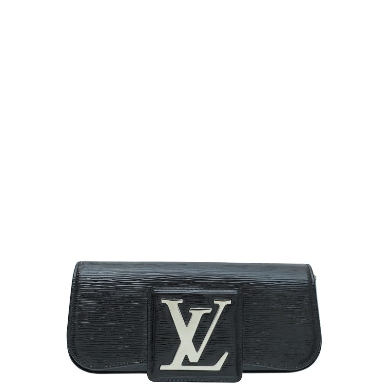 Louis Vuitton Black Embossed Handle Soft Trunk Handbag