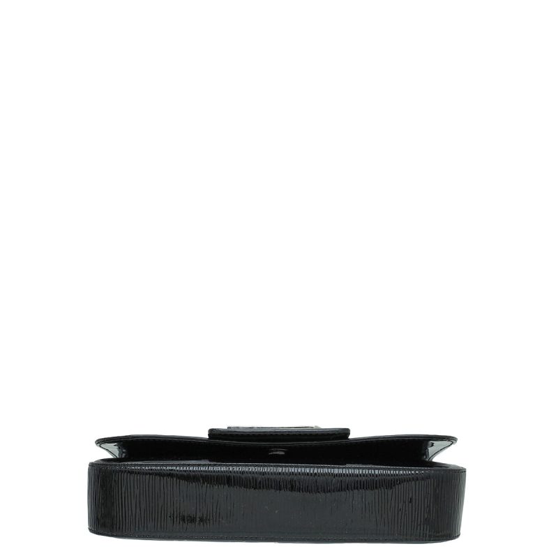Louis Vuitton Black Embossed Handle Soft Trunk Handbag - Image 3