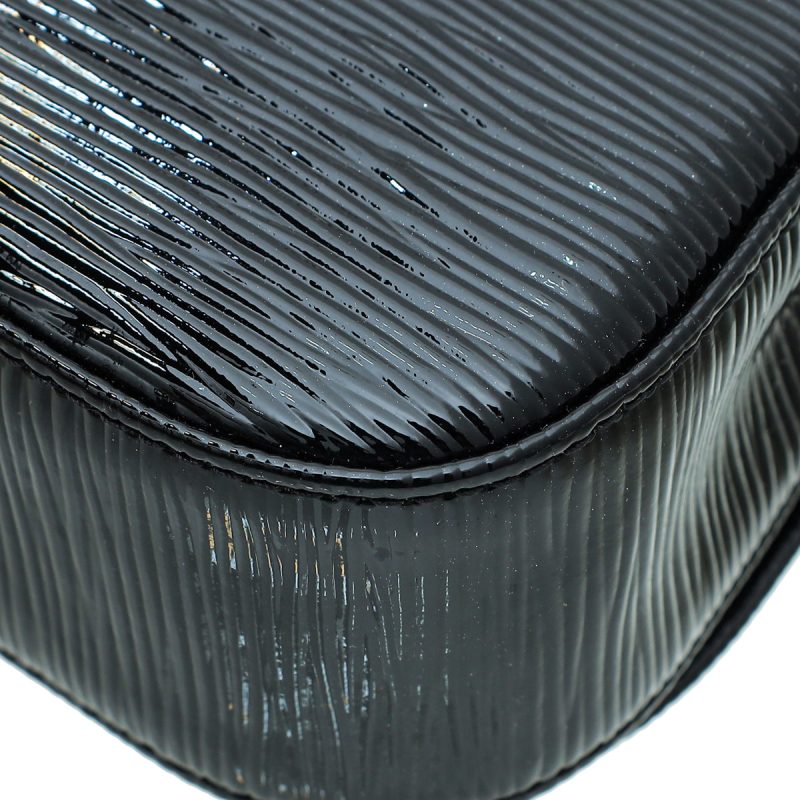 Louis Vuitton Black Embossed Handle Soft Trunk Handbag - Image 6