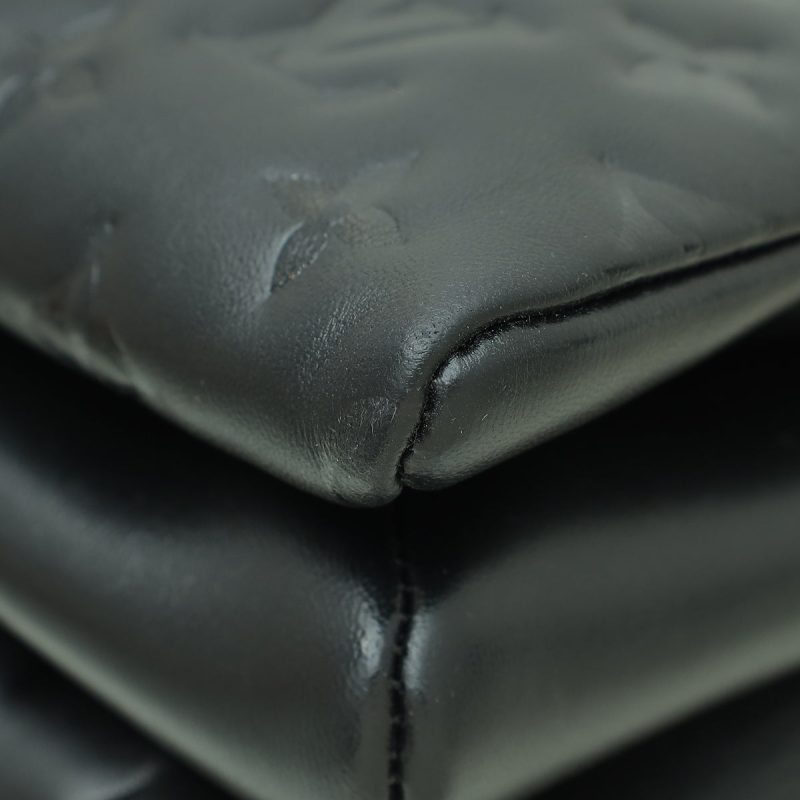 Louis Vuitton Black Monogram Embossed Lambskin Coussin PM - Image 4